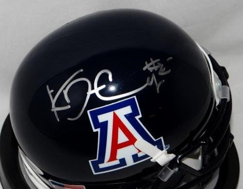 Ka'deem Carey autografou o Arizona Wildcats Blue Mini Capace