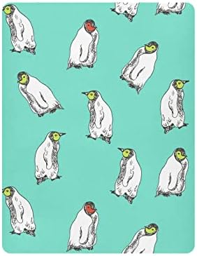 Lençóis de berço de pinguins fofos para meninos pacote meninas e lençóis folhas de berço respiráveis