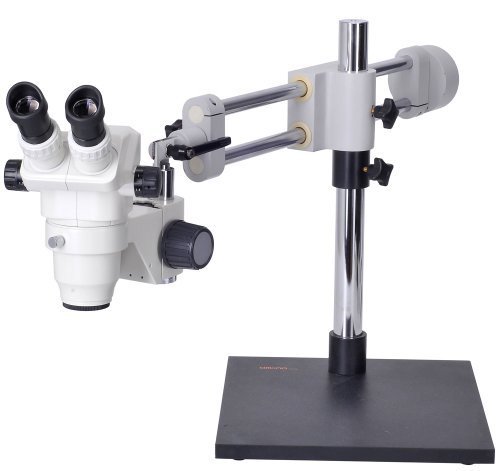 Microscópio estéreo de zoom premium omano - om99 -v6-6.7x -45x - binocular - peso pesado 63lb Dual