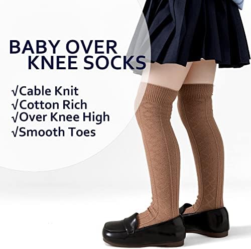 Epeius meninas meninas uniformes uniformes joelhos meias altas tubo meias babados bebês e crianças pequenas