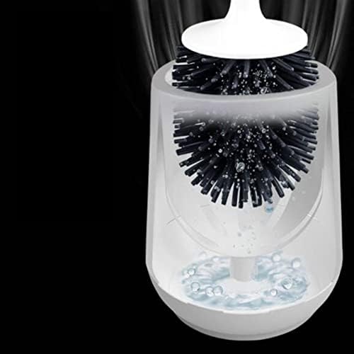 Escova de vaso sanitário de ieasemts escova de vaso sanitário preto tpr mole silicone twead sem cantos mortos