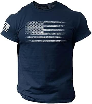 Xxbr camisetas patrióticas para homens, 4 de julho de bandeira americana slim tee camise