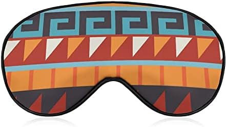 Padrões astecas Máscara de olho engraçada Máscara de olho macio coberta de olho com olho noturna