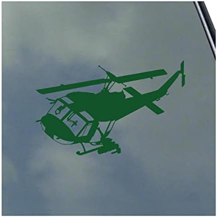 Bell UH-1 Iroquois Huey GunShip Pilot Vinyl Sticker Decal Huey Search and Rescue Recon Air Force