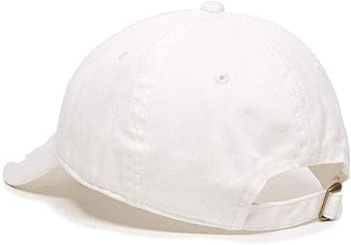 Capinho de beisebol de batatas fritas bordou o algodão ajustável, chapéu branco