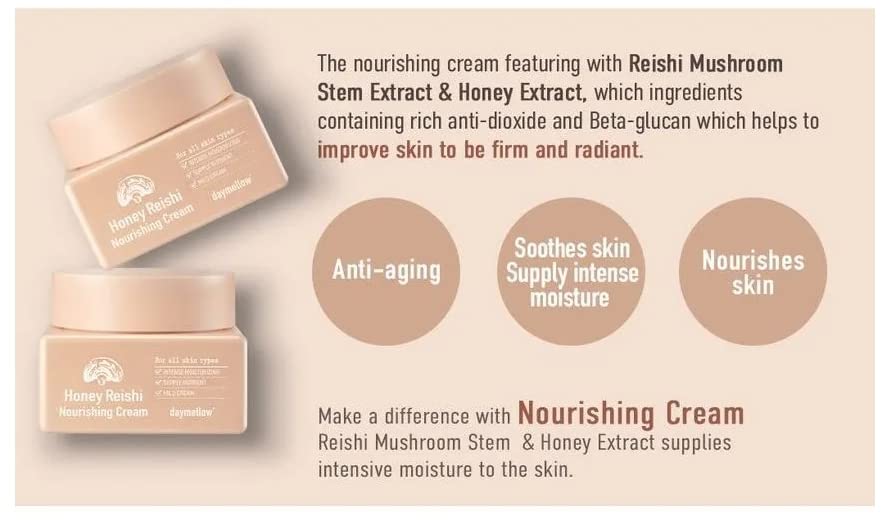 Honey Reishi Nourishing Cream Skin Care Series The Skin Solution Descobra da natureza para Daymellow