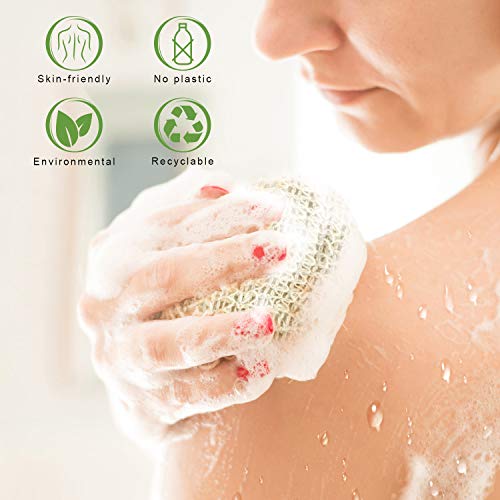 E-SOK Soap Saver Pouch, Soap Bag Body Scorbroer para sabonete de barra ou sabonete, esponja do esfoliante para