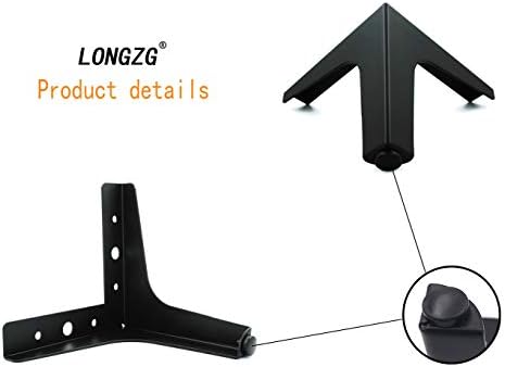 Longzg 4 PCs Pernas de móveis de metal, pernas de mesa de triângulo DIY, adequadas para armário, sofá,