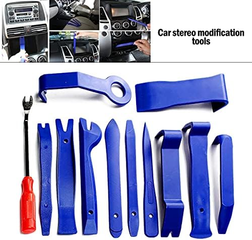 LKXHARLEYA 12PCS Kit de ferramentas de remoção de acabamentos automáticos, ferramenta de reparo de carros para