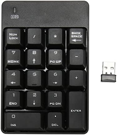 Qinlorgo Teclado numérico, plugue de toque de prensa suave e reproduza o teclado numérico USB pequeno
