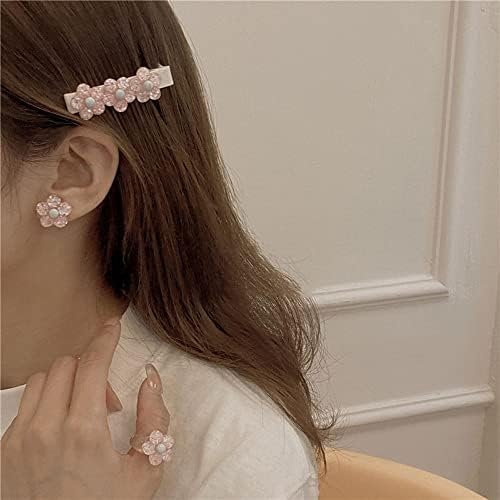 Hairpin hairpin de estilo coreano Houchu Anel de flor fofo clipe de brechas de presente de presente