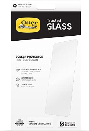 Protetor de tela de vidro confiável OtterBox para o Samsung Galaxy A13 5G - Clear