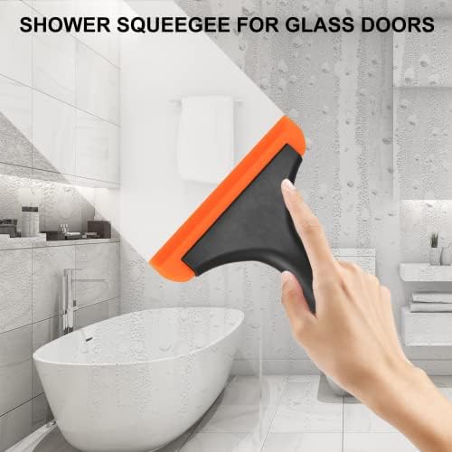 Setsail Shower Squeegee para portas de vidro, rodo pequeno para o chuveiro por porta de vidro mini rodo