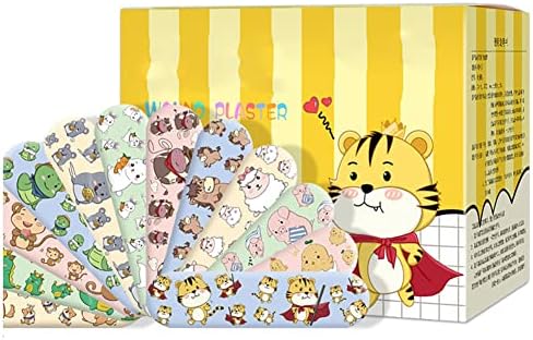 Lashllo Animals Bandrages 120pcs Cartoon Bandagens para crianças 10 padrões diferentes Bandagens adesivas
