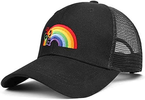 Boné de beisebol chapéus engraçados chapéu de pai chapéu de caminhão orgulho chapéu arco -íris chapéu de malha