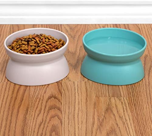 Kitty City elevou Cat Food Bowl Collection_stess Free Pet Alimentador e Waterrer