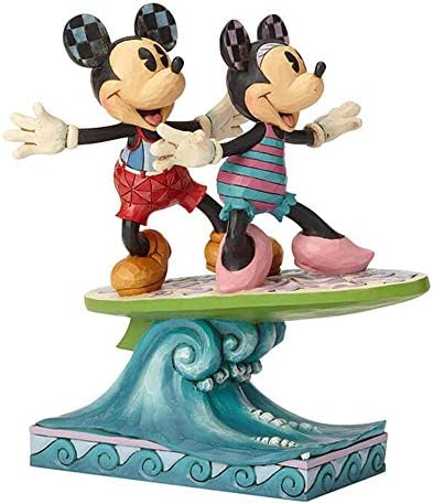 Enesco Jim Shore Disney Traditions Minnie e Mickey Surfboard Figure 6001275