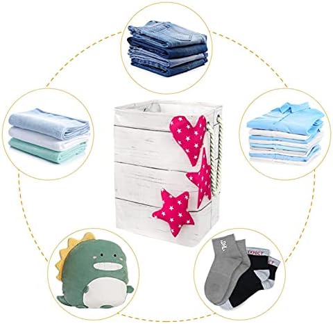 Cesta de lavanderia com alças cestas de lavanderia dobráveis ​​à prova d'água para caixas de armazenamento Organizador