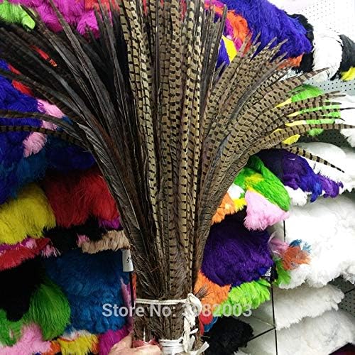 Xucus atacado 100pcs Formadas naturais Feathers 90-100cm/36-40 polegadas Decorativa DIY Performance