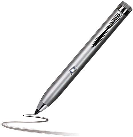 Navitech Silver Mini Fine Point Digital Active Stylus Pen compatível com o laptop de 13,5 polegadas