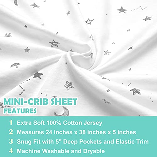 Tl Care 2 pacote impresso de algodão de algodão nutido Folha de portátil/mini-recriado,