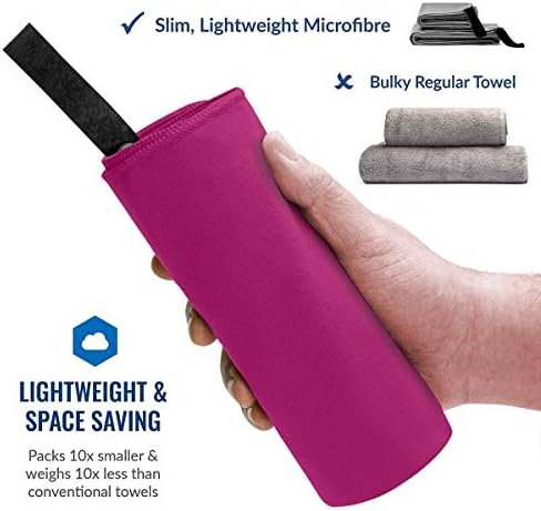 TJNMU Purple Perfect Microfiber Toalha 15,7 '' x 31,5 '', para acampamento de ginástica Backpacking Yoga Fitness-92