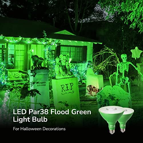 Lâmpadas de inundação de EDISHINE PAR38, lâmpada roxa LED, 18W, luzes de inundação para decorações de Halloween/Natal