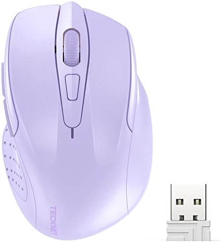 Mouse sem fio Tecknet, 2,4g de mouse óptico ergonômico, mouse de computador para laptop, PC, computador,