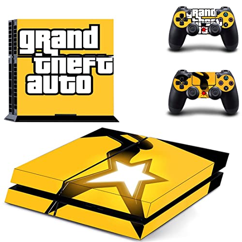 Para PS4 Slim - Game Grand GTA Roubo e Auto PS4 ou PS5 Skin Skin para PlayStation 4 ou 5 Console e Controladores