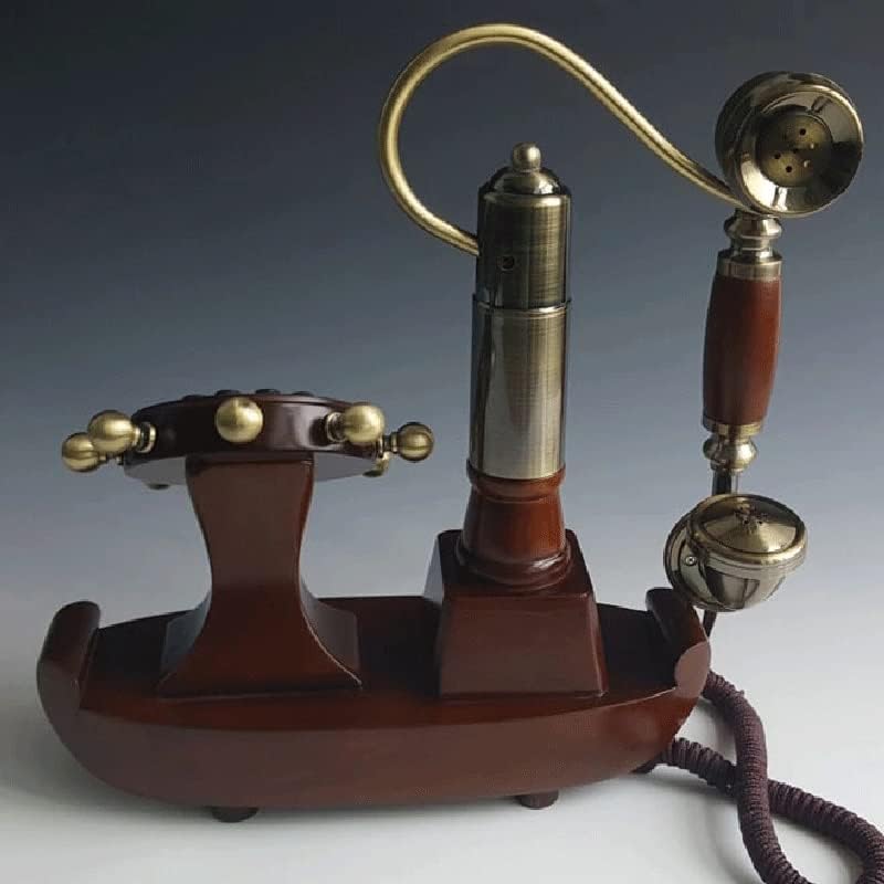 Lukeo Antique Linha fixo telefônica Vintage Equipada para telefone fixo Telefone para sala de estar no escritório