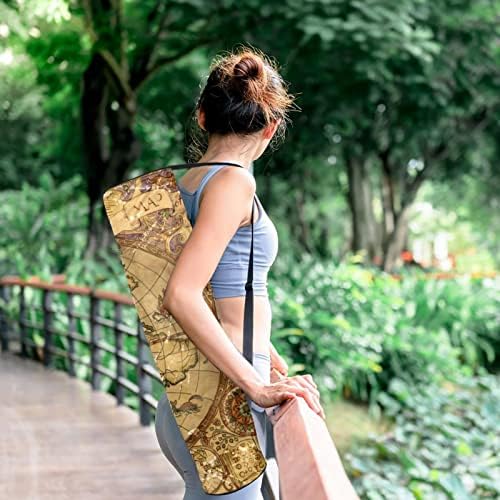 Laiyuhua Yoga Mat Bag, bolsa de ginástica de ioga com zíperes duplos para mulheres e homens - zíperes