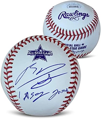 Rafael Devers autografou 2021 All Star Game assinado Baseball 1st ASG JSA COA - Bolalls autografados