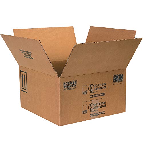 Caja Shipping Paint lata Caixas, 4-1 galões, 17 x 17 x 9 5/16 , Kraft, 10/pacote