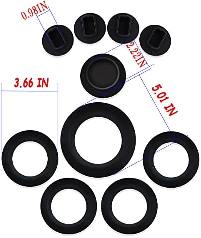 Configurações de reboque da 5ª roda/ganso do ganso kit de anel de corte preto de tampa preta, BC3Z-99000A25-A,