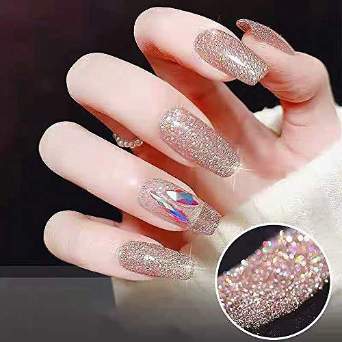 Mizhse Diamond Gel Achaness, conjunto reflexivo de polimento de gel de glitter, kit de manicure