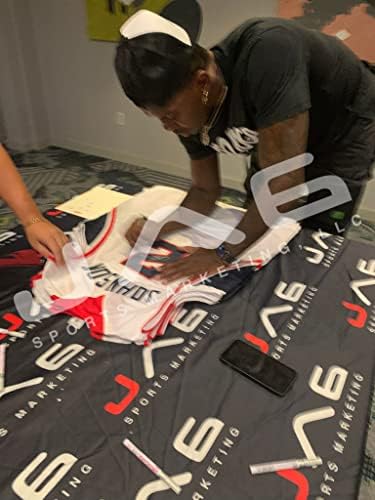 Joe Johnson autografado assinado Jersey NBA Atlanta Hawks PSA Coa Brooklyn Nets