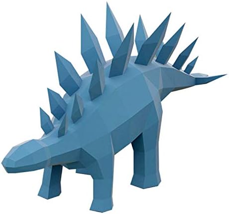 WLL-DP ESTEGOSAURUS 3D PAPEL Toy Paper Sculpture Paper Diy Modelo Tridimensional Papato de decoração