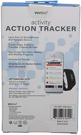Vivitar Activity Action Tracker - Black