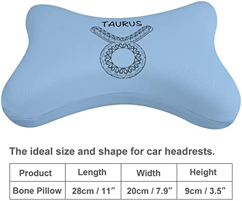 Taurus Constellation 2pcs Carconha travesseiros de pescoço de carro respirável Auto-restaurante