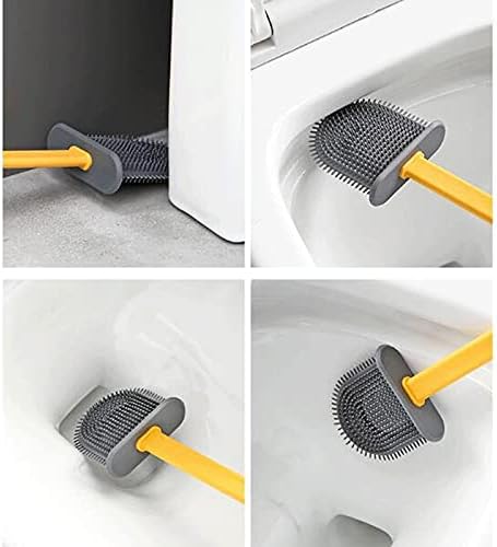 Limpador de escova de vaso sanitário AMAYYAMTS 1pcs pincel e conjunto de suporte de vaso sanitário ，