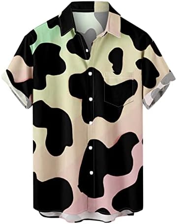 Camisas havaianas fofas estampas de vaca