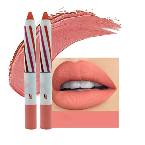 Lipstick feminino 2pc Lipstick lápis Lobo de lápis Velvet Silk Lip Gloss Maquiagem Lipos Lipliner
