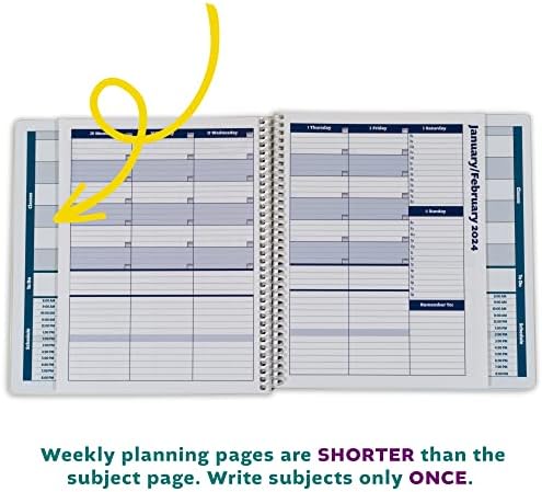 2023-2024 Planejador Acadêmico, uma ferramenta para gerenciamento de tempo, diariamente, agenda escolar