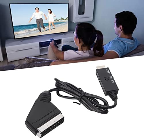 SCART TO HDMI CABO, 1080P SCART para HD Adaptador de interface multimídia, para Xbox DVD Set Top Box