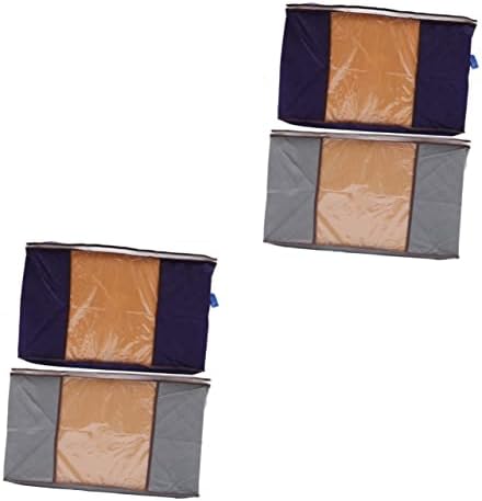 Cabilock 4 PCS Sagror Storage Organizer Home Pillow Quilt Fabric não tecido, PVC
