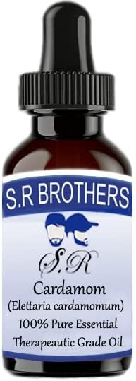 S.R Brothers Cardamomo puro e natural de grau de grau essencial de grau essencial com conta