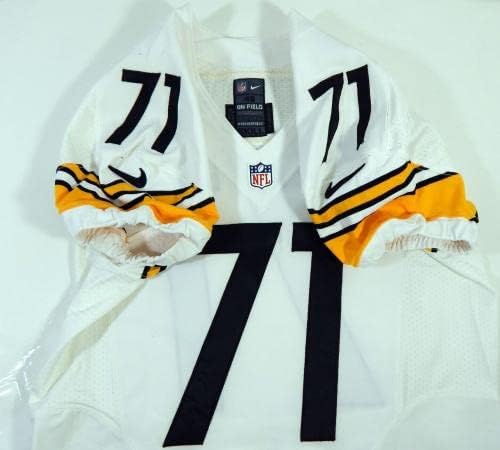 2013 Pittsburgh Steelers David Snow 71 Jogo emitido White Jersey 46 DP21372 - Jerseys não assinados da NFL