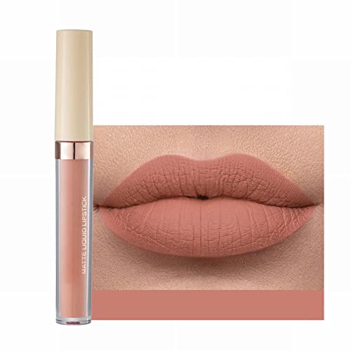 Tonalidade labial Velvet 12 color Lip Gloss Liquid Lipstick Glazes Lip Lip, composição duradoura Anti -impermeável