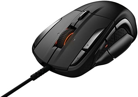Steelseies rival 500 mmo/moba 15 -Button Programmable Gaming Mouse - 16.000 CPI, Black