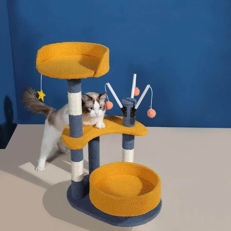 Walnuta Pet Spalbing Frame Multifunction Cat Sheld Cat Scratching Board Funny Cat Supplies